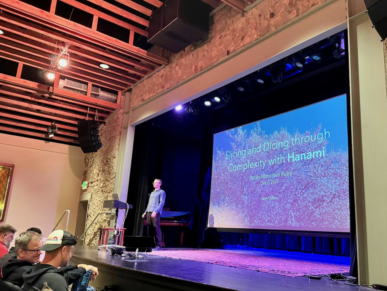 Sean on stage at Rocky Mountain Ruby