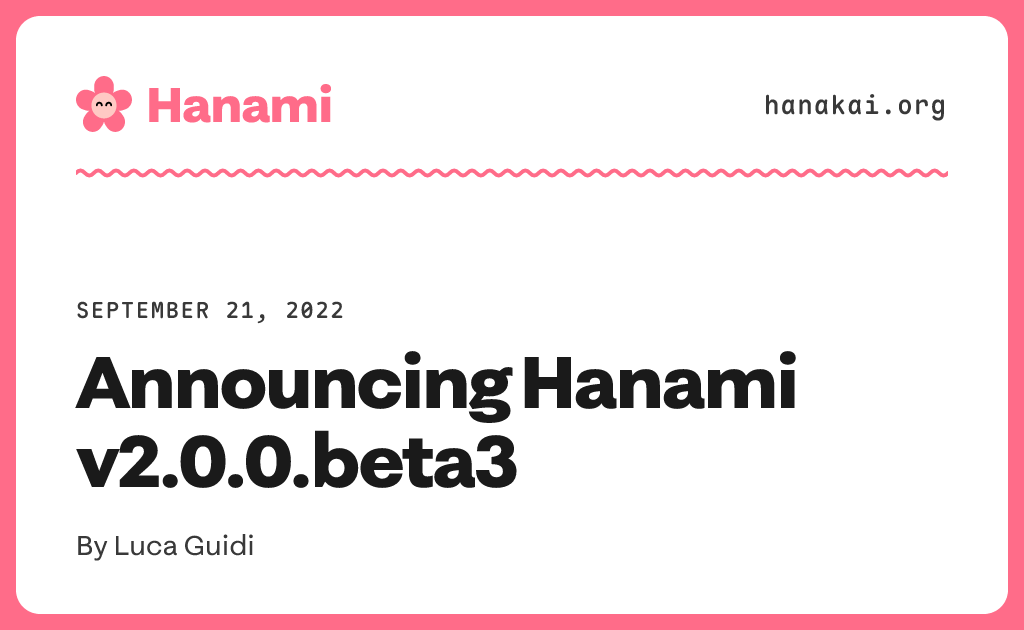 Announcing Hanami v2.0.0.beta3 · Hanakai