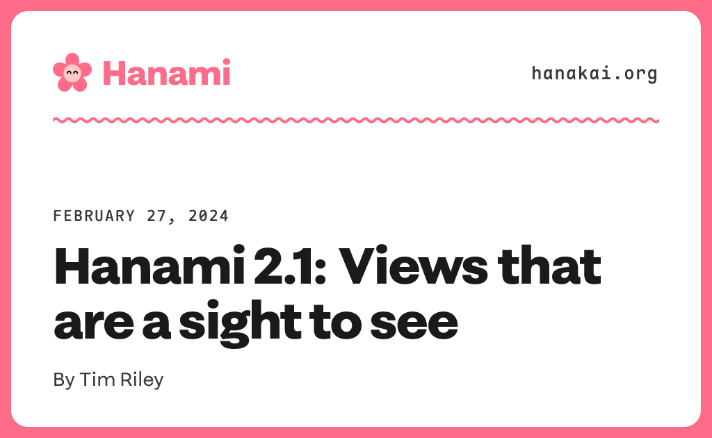 Hanmai Hanami 2.1: Views that are a sight to see · Hanakai