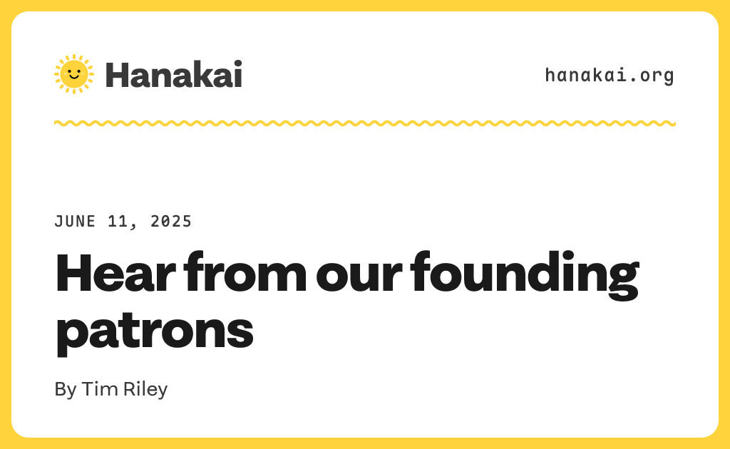 Hear from our founding patrons
