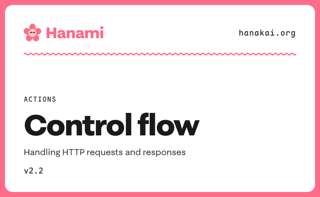 Actions / Control flow · Hanami v2.2 · Hanakai