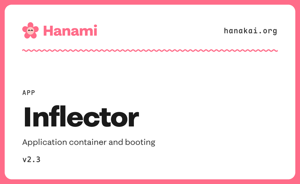App / Inflector · Hanami v2.3 · Hanakai