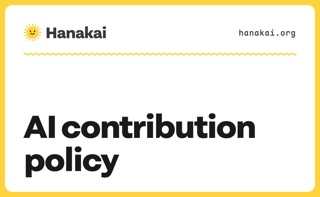 AI contribution policy